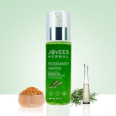 Jovees Herbal Rosemary Water Spray for Hair Growth With Follicusan DP for All Hair Types(100 ml)