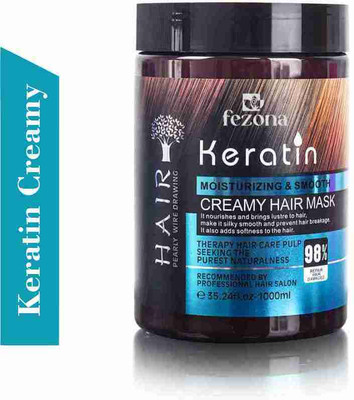 FEZONA Professional Moisturizing And Smooth Keratin Creamy Hair SPA Mask 1000 ml(1000 ml)