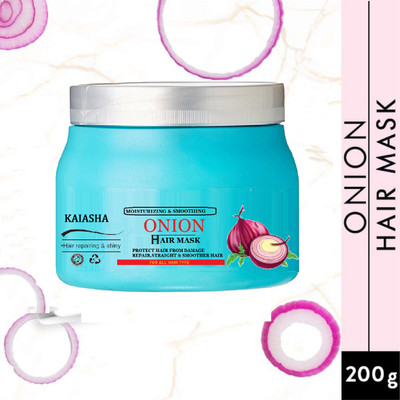 KAIASHA PROFESSIONAL Onion Hair Mask Spa Enriched with Onion Extract,Vitamin E(200 g)