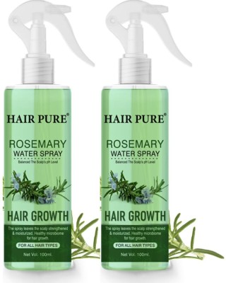 Hair Pure Rosemary Water For Hair Growth | Hair Spray for Regrowth Pack of 2(200 ml)