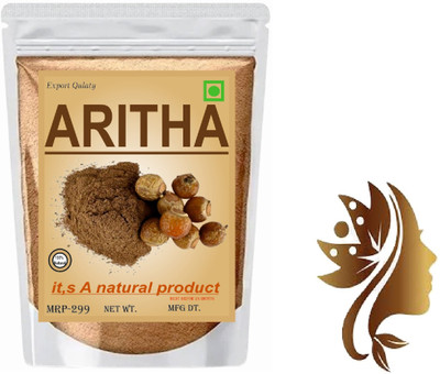 Rideena Best pure Aritha/Reetha Powder For Hair(900 g)