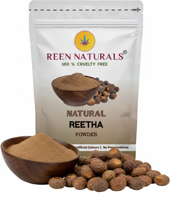 REEN NATURALS Reetha Powder for Hair – Natural Dandruff Control & Shine Booster Chemical Free(100 g)