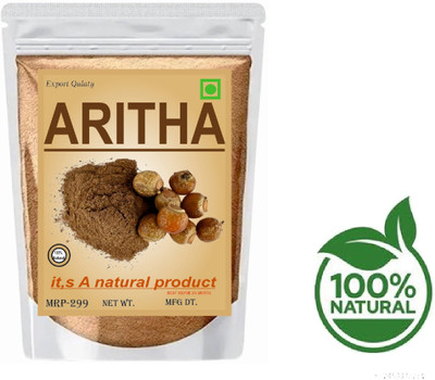 Rideena Baq pure Aritha/Reetha Powder For Hair Pack(300 g)