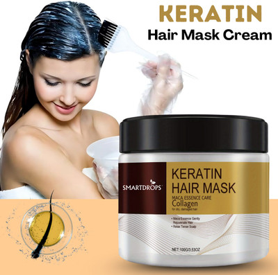 smartdrops Keratin Hair Mask Anti-Dandruff Solution|Targets Oily Scalp and Sheds Dry Flakes(100 g)