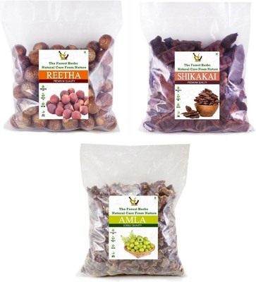 The Forest Herbs Natural Care From Nature Reetha Amla Shikakai (RAW Form) Combo Pack_600g(600 g)