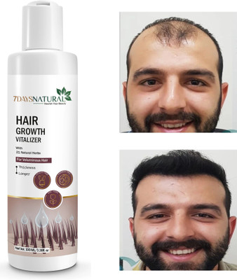 7days natural Hair Growth Vitalizer for Thickerand Healthier Hair(100 ml)