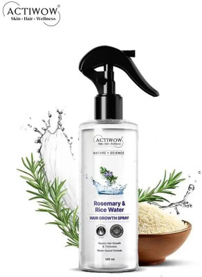 ACTIWOW Rosemary & Rice Water Blend for Scalp Health & Stronger Roots(100 ml)