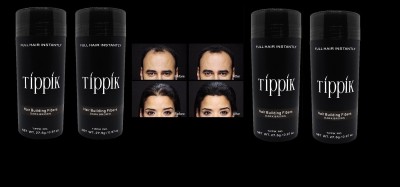 Osking Hair Styling dark brown tippik pack of 4 each 27.5g Hair Powder(27.5 g)