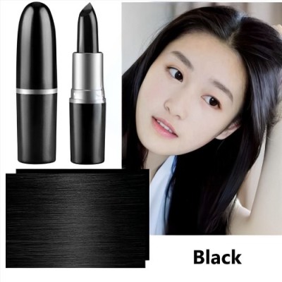 LACASA BEAUTY CARE Professional Hair Color Touch Up Stick,Hair dye pencil Temporary Hair Lipstick , Dark Black