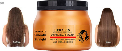 PERLENTE Professional Keratin Moisturizing & Smooth Hair Mask Cream(200 g)