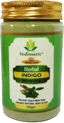 vedimatic gram udyog KHADI INDIGO POWDER -100GM (PACK OF 1)(100 g)