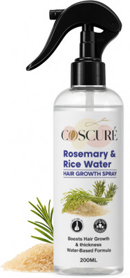 COSCURE Rosemary & Rice Water Spray | Hair Growth & Hair Fall Control Mist(200 ml)