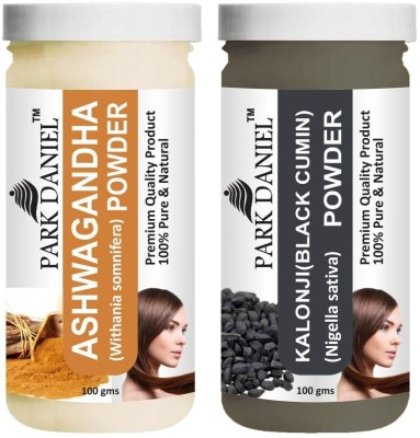 PARK DANIEL Natural Ashwagandha Powder & Kalonji(Black Cumin) Powder Combo Pack of 2 Jars of 100 gms(200 gms)(200 g)