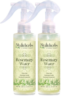 Vedicherbs Rosemary Water For Long Thick Hair, Damage Repair Growth Spray with Derma Roller(400 ml)