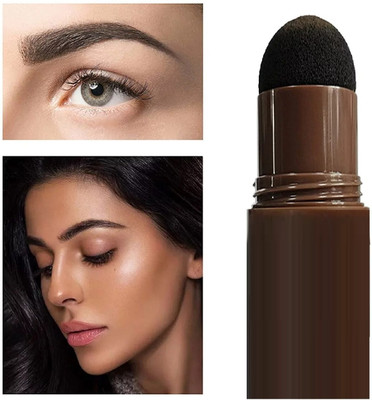 Luster Shine 2IN1 Hair & Eyebrow Stamp Stencil Kit Black-Color,Perfect Instant Brows & Hair(10 g)