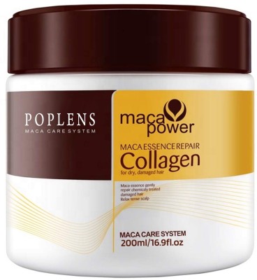 POPLENS Hair Treatment Deep Repair Conditioning Argan Oil Collagen Hair Mask(200 g)