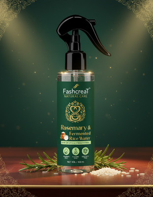 Fashcreat Natural Care Rosemary & Rice Water Hair Spray: Growth: Strength: Shine Hair.(100 ml)