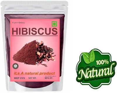 Rideena Pure Natural Hibiscus Powder For Hair Pack(400 g)