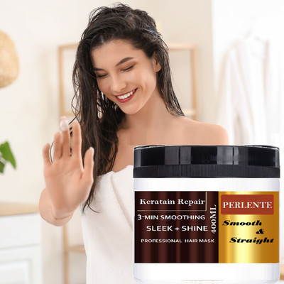 PERLENTE Nourishing Hair Mask Cream to restore and rejuvenate damaged hair.(400 ml)