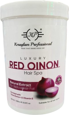 Keraglam Professional Red Onion Hair Spa | Enriched with Natural Onion Extract & Vitamin E(1000 ml)