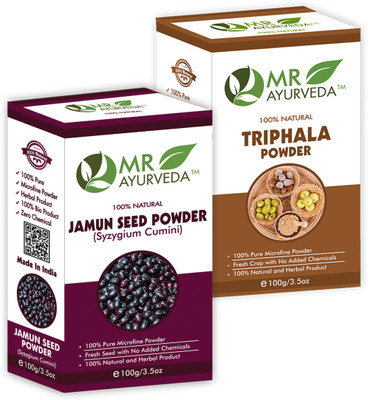 MR Ayurveda Jamun Seed Powder & Triphala Powder - Combo Pack(200 g)