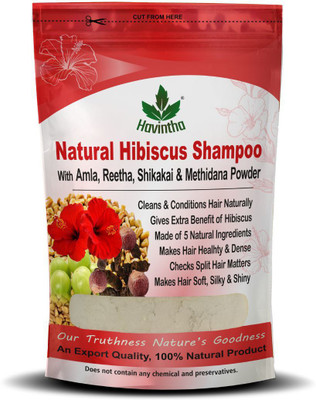 Havintha Natural Amla Reetha Shikakai Methidana And Hibiscus Powder Shampoo for Hair(227 g)