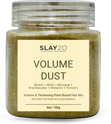 Slayzo Volume Dust Plant Based Hair Powder Mix For Healthy Hair & Volume Boosting(100 g)
