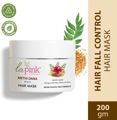 La Pink Methi Dana 8-in-1 Hair Mask with Onion For Hair Fall Control, Boosts Growth(200 g)