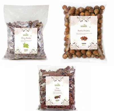 Lequire Natural Care From Nature Reetha Amla Shikakai (RAW Form) Combo Pack(300 g)
