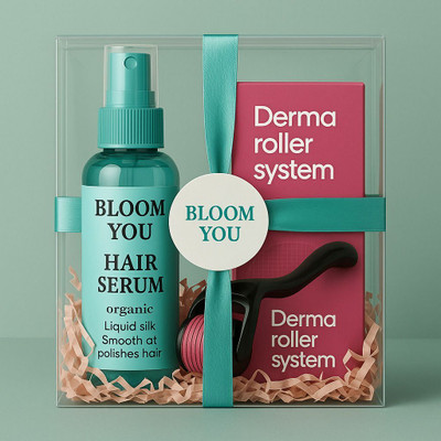 BLOOM YOU Hair Strength & Shine Enhancing Serum + Derma Roller(100 ml)