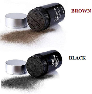Emijun BROWN ,BLACK COMBO HAIR FIBER WATERPROOF Av-986 soft Hair Volumizer POWDER(50 g)