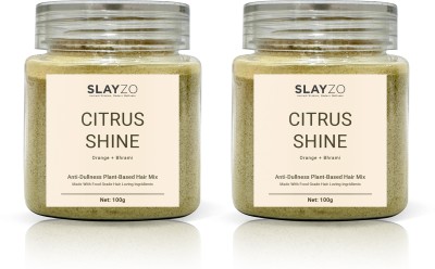 Slayzo Citrus Shine Herbal Hair Powder For Hair Shining 100g Each (Pack of 2) 200gm(200 g)