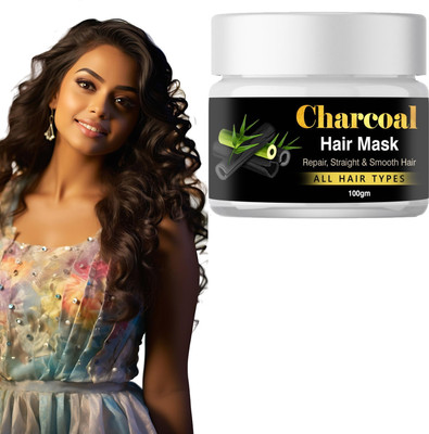 TERIHAR Deep Repair Charcoal Hair Mask – All Hair Types Solution(100 g)