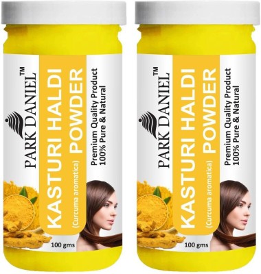 PARK DANIEL Pure and Natural Kasturi Haldi (Turmeric) Powder Combo Pack 2 bottles of 100 gms(200 gms)(200 g)