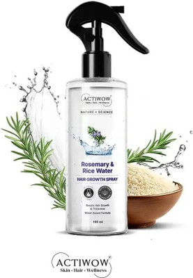 ACTIWOW Rosemary & Rice Water Hair Mist for Hair Growth(100 ml)