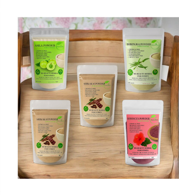 Beautoherb Fresh Amla Aritha Shikakai Hibiscus Bhringraj Powder(250 g)