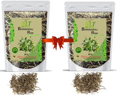 G.L.T. Dry Bhringraj leaves Raw promote hair growth, reduce hair fall 100X2(200 g)