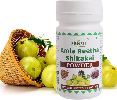 Sansu Amla Reetha Shikakai Powder | 5 X 100g |(500 g)