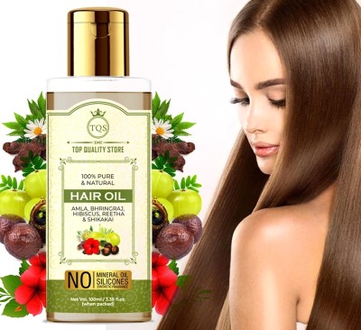 Top Quality Store Amla,Reetha Shikakai Hibiscus & Bhringa Herbal Growth Hair Long Hairs(100 ml)