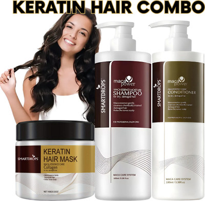 smartdrops Hair Nourishment Combo Pack with Shampoo Conditioner and Hair Mask(300 ml)
