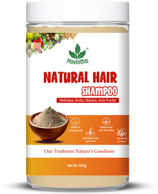 Havintha Natural Methidana Shampoo Powder For Hair Growth & Scalp Clean(500 g)