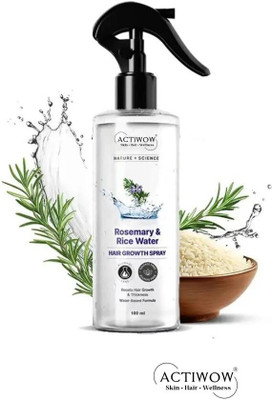 ACTIWOW Rosemary & Rice Water Solution for Stop Breakage & Smooth Hair(100 ml)