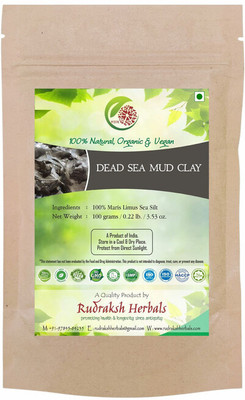 RUDRAKSHHERBALS DEAD SEA MUD CLAY LABEL(100 g)