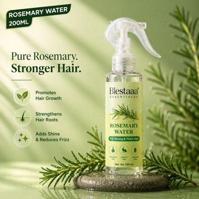 blestaaa essentialss Rosemary Water Spray for Hair Growth, Strong Roots & Healthy Scalp Care(200 ml)