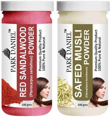 PARK DANIEL Natural Red Sandalwood Powder & Safed Musli Powder Combo Pack of 2 Jars of 100 gms(200 gms)(200 g)