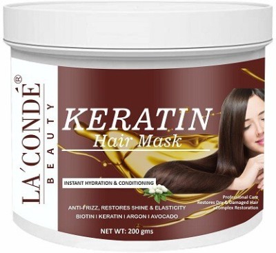 La'Conde Keratin Hair Mask to Reduce Hairfall, Silky & Smoothing Hair Pack of 1 of 200Gms(200 g)
