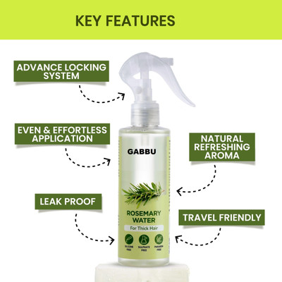 GABBU Water Spray for Hair Growth| Mist for Hair Fall Control (100 ml)(100 ml)