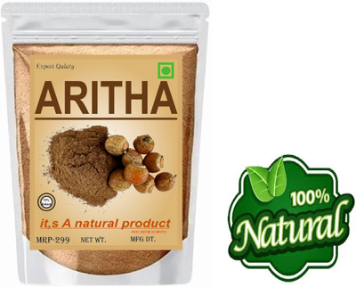 Rideena Pure Natural Aritha/Reetha Powder For Hair Pack(400 g)