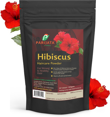 parijata herbs Hibiscus Haircare Powder | Herbal Powder for Healthy & Shiny Hair | 100g(100 g)