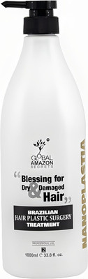 Global Amazon Secrets Treatment, Reduces frizz dullness, adds shine and luster(1000 ml)
